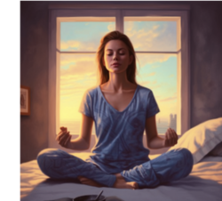 Une bonne habitude comme faire du yoga le matin au réveil