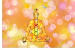 Les chakras autre système énergétique stimulé en psychologie énergétique, sont des centres d'énergie situé sur une ligne médiane. 